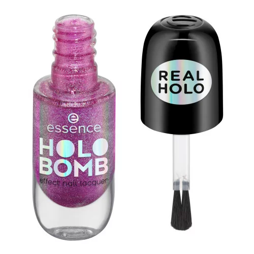 Essence lak za nohte - Holo Bomb Effect Nail Lacquer - 02 Holo Moly