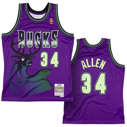 Mitchell And Ness Ray Allen Milwaukee Bucks 1996-97 Mitchell & Ness Reload 2.0 Swingman dres Cene