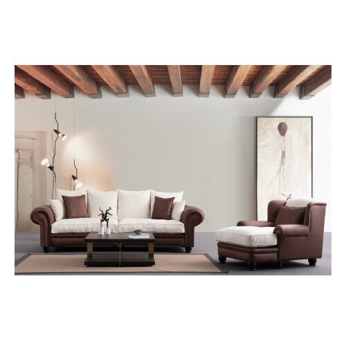 Atelier Del Sofa Trosed Fresno 3, 300x115x80 cm, Smeđe-bijela Slike
