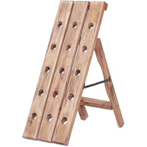 vidaXL Stalak za vino za 15 boca 26x50x70 cm masivno drvo mahagonija Cijene