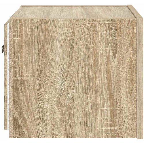  Zidni TV ormarić s LED svjetlima boja hrasta 30,5 x 35 x 30 cm Slike