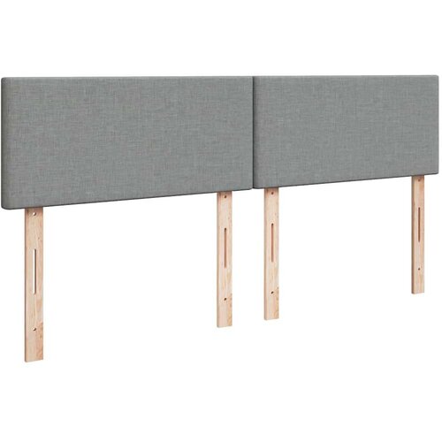 VidaXL Otomanski krevet s madracem svijetlosivi 160x200 cm tkanine Slike