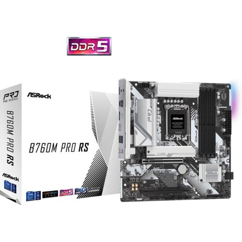 AsRock MB B760M PRO RSIntel B760, LGA1700, 4xDDR53xM.2, 4xSATA, RAID, HDMI, DP, mATX Cijene