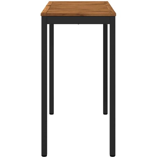  Stol za bar u vrtu Prirodna i crna 108,5 x 55 x 105 cm Slike