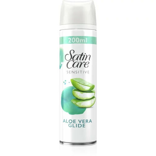 Gillette Satin Care Sensitive Skin gel za brijanje za žene Aloe Vera 200 ml