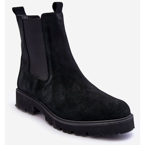 Nicole Suede Ankle Boots Black 2672 Cene