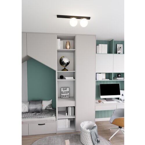  plafonsko svetlo fit 2xE14/10W/230V crna/bela Slike