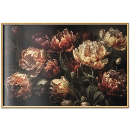 Plakat Blooming Tulips 42x29.7 Zlatni okvir Cene