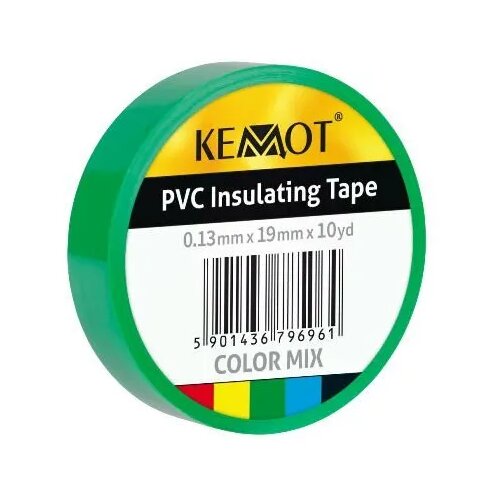 Kemot Izolirni trak, PVC, 0,13 mm x 19 mm x 10 m, zelen Cene