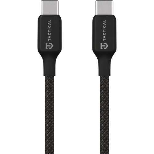 TACTICAL Stitch Thread pleten USB-C v USB-C kabel črne barve dolžine 1m Slike