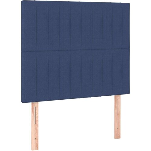  Uzglavlja 2 kom plavi 80x5x78/88 cm od tkanine Slike