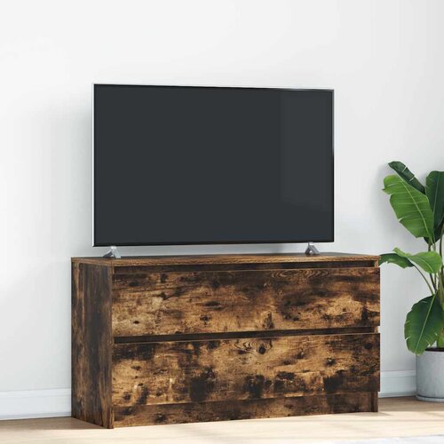 vidaXL TV omarica dimljeni hrast 100x35x54 cm inženirski les Cene