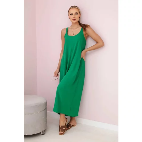 Kesi Green jumpsuit with wide straps