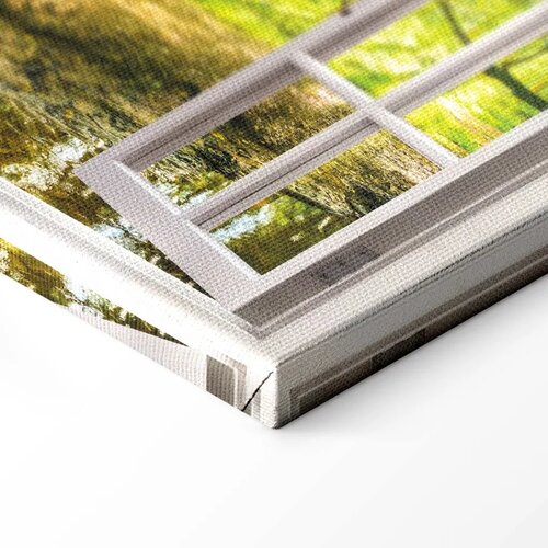  Slika - Window: View on Forest 120x80 Na talijanskom platnu Slike