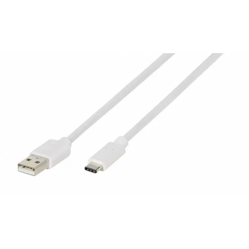 Vivanco USB kabel USB 2.0 USB-A utikač, USB-C® utikač 2.00 m bijela 38757