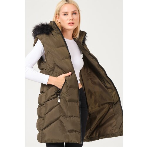 Dewberry Z6761 LADIES VEST-KHAKI Cijene