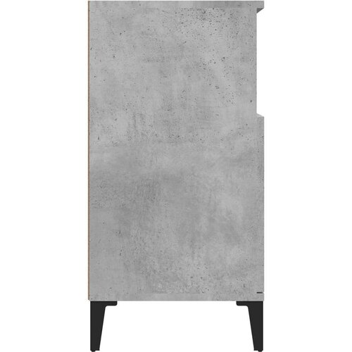  Komoda siva boja betona 60x35x70 cm od konstruiranog drva Slike