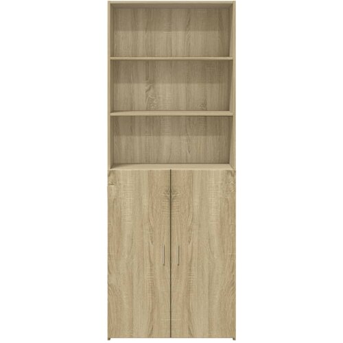 Visoka komoda boja hrasta 70x42,5x185 cm od konstruiranog drva Slike