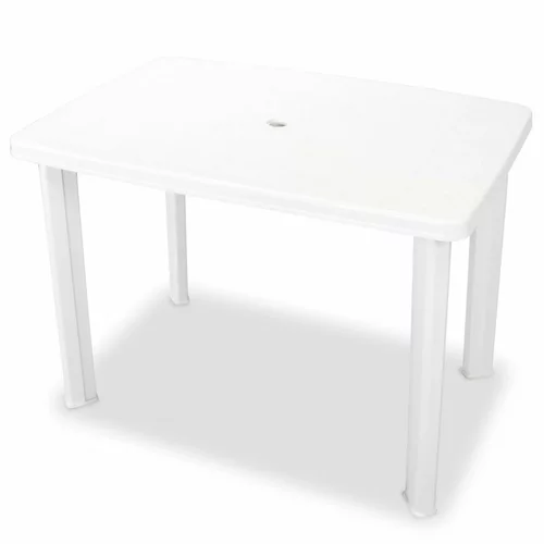  Vrtni stol od plastike bijeli 101 x 68 x 72 cm