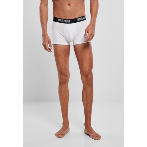 Brandit Boxer Shorts Logo 2er Pack wht/blk Slike