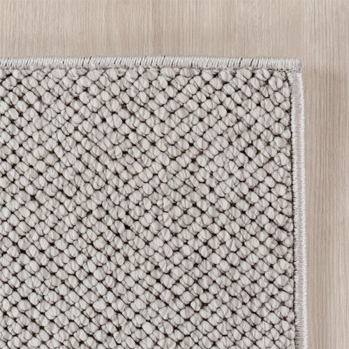 Novel RAVNO TKANA PREPROGA HELIX 280/370 cm tkano srebrne barve Slike