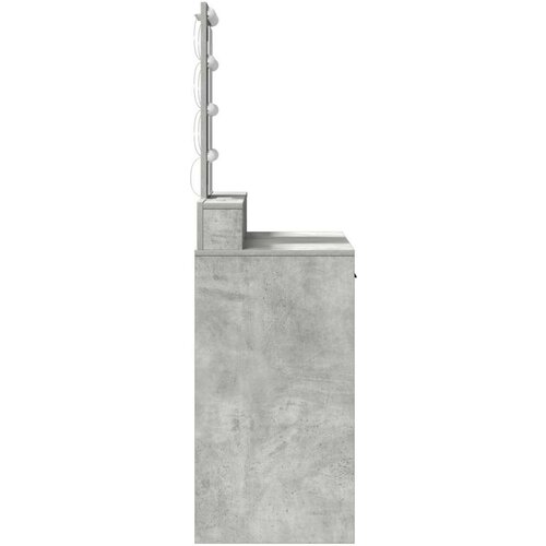 vidaXL Betonska siva Konstruirano drvo 100 x 41 x 140 cm Ogledalo Cijene