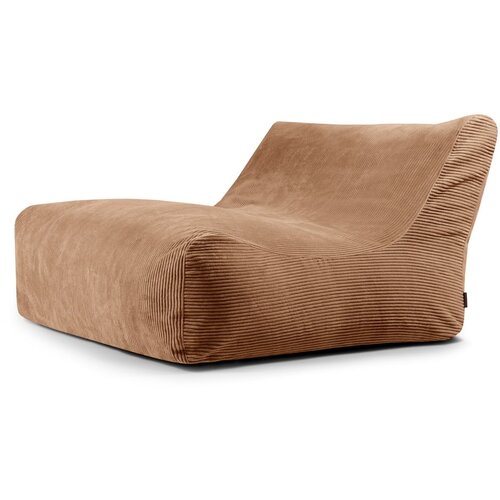 SLOWDOWN Rjava vreča za sedenje iz rebrastega žameta Sofa Lounge – Cene