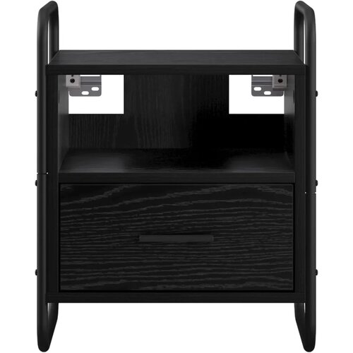  Viseći Noćni Ormar Crni hrast 40 x 30 x 50 cm Konstruirano drvo - Crni hrast 1 Slike