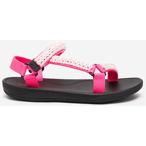 Resti Neon pink women's sports sandals with Dotiss pearls- Footwear Cijene
