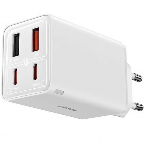 Baseus Polnilec GaN6 Pro 100W 2xUSB-C 2xUSB Bel, (5000508792) Slike
