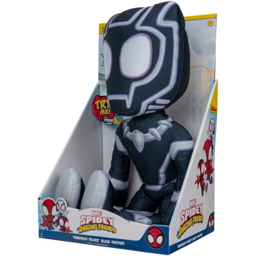 SPIDEY AND AMAZING FRIENDS and amazing friends Pli&amp;scaron;ana igračka sa zvukom Black Panther, 40cm, Siva Slike