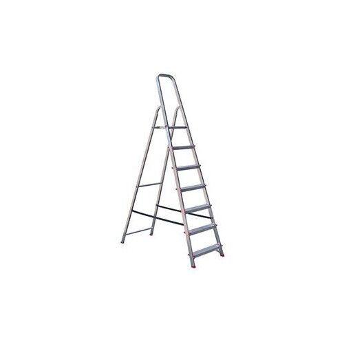 Kućne ljestve 2x7 gazi&amp;scaron;ata nosivost 150kg ALUMINIJ Slike