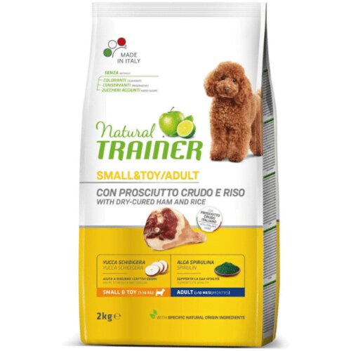 Natural trainer dog small & toy adult sirova šunka i pirinač 7 kg Slike