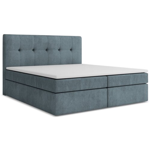 Makamii Svijetlo plavi boxspring krevet s prostorom za odlaganje 160x200 cm Palta – Cijene