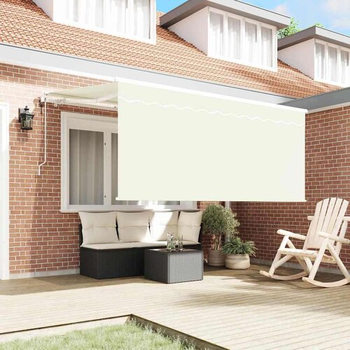  Skrovita tenda Krema 300 x 200 cm Poliester i aluminij Slike