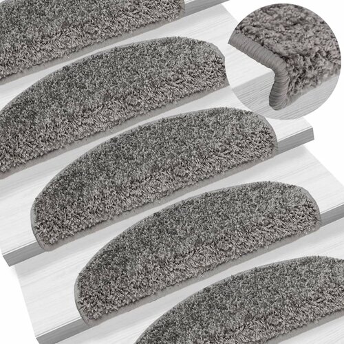  Prostirke za stepenice 15 kom 65x21x4 cm sive poluokrugle velike Cijene