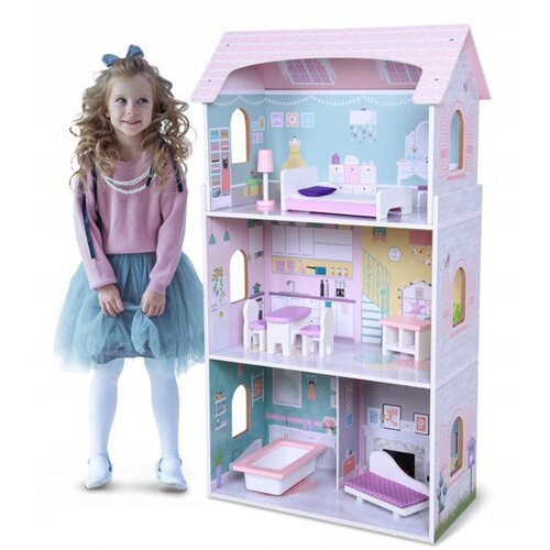  Toys Anna lesena hi&amp;scaron;ka za punčke 4121 Slike