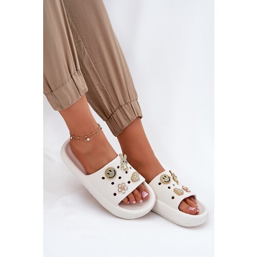 VINCEZA Women's Foam Slippers With Decorations Cene