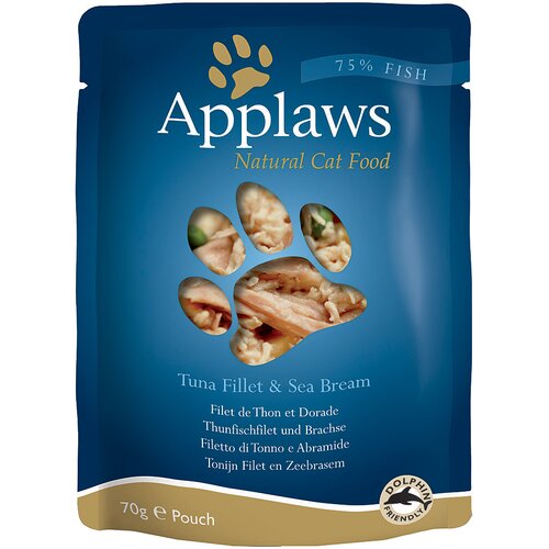 Applaws Mega pakiranje 12 x 70 g - Tuna & ploščič Cene