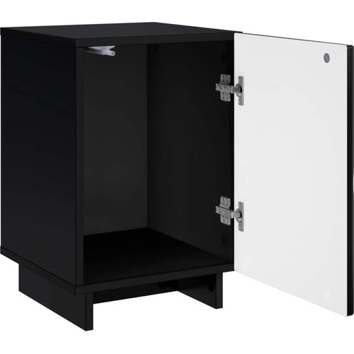  Noćni ormar 2 kom. Crna 33 5 x 34 5 x 50 cm Konstruirano drvo - Crna 2 Slike