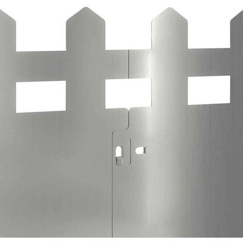 VidaXL Rubnjaci za travnjak 30 pcs Srebrno 103 x 0,05 x 22 cm Slike