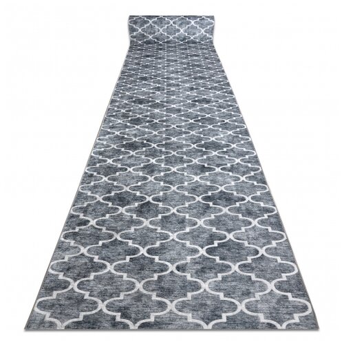 RugsX Tekač gumiran LOTUS CLOVER 60922 Detelja, melanž siva pralna protizdrsna 80 80x940 cm, (5000330976) Slike
