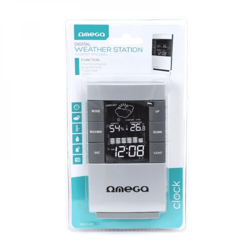 Omega Digitalna vremenska postaja z barvnim LCD zaslonom Slike