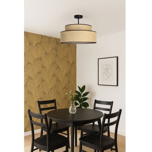  plafonski luster boho 1xE27/60W/230V prečnik 40 cm bež Slike