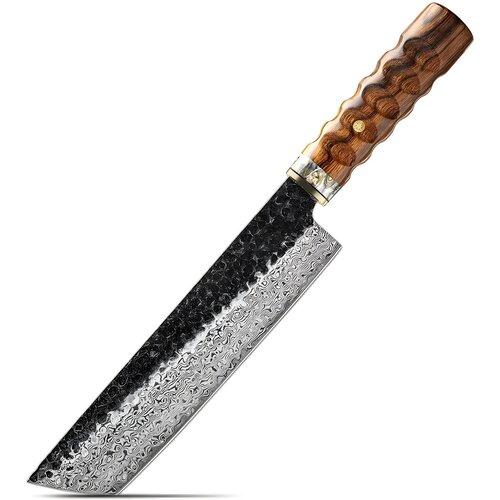  Damastni kuhinjski nož KE-37348 - Nakiri / Smeđa KP37348 Cene