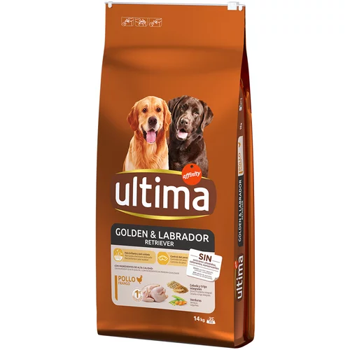 Affinity Ultima Ultima Dog Golden & Labrador Retriever piščanec - Varčno pakiranje: 2 x 14 kg
