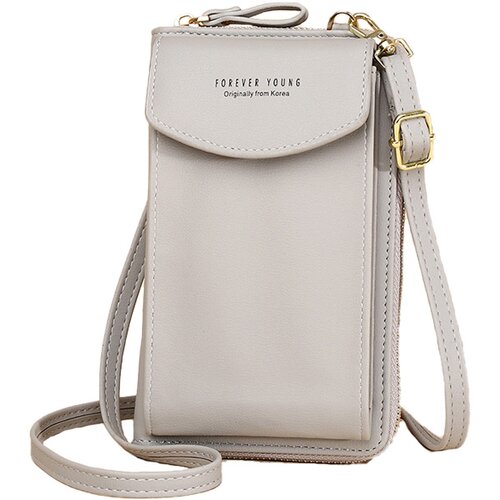INF Torba za telefon iz PU usnja - elegantna in prostorna denarnica čez ramo Grey, (21538950) Cene