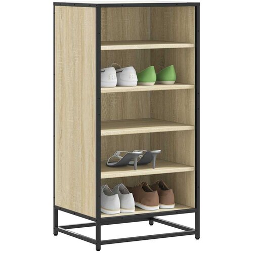 VidaXL Regal za čevlje sonoma hrast 48x38x97,5 cm inženirski les Slike