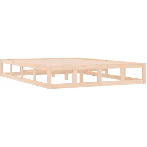  Okvir za krevet 140 x 200 cm od masivnog drva Slike