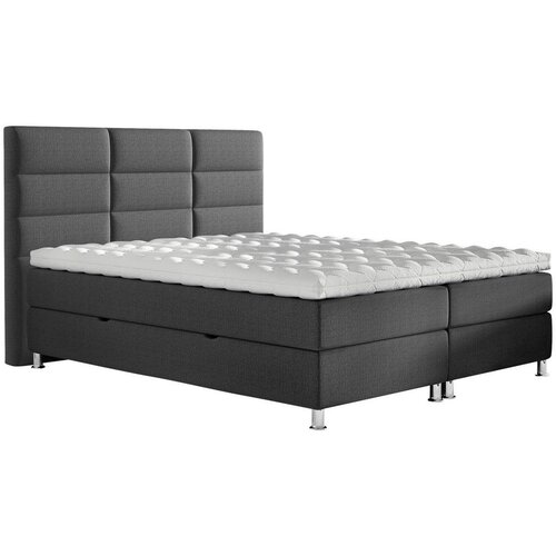 CARRYHOME POSTELJA Z VZMETNICO 180 cm x 200 cm , tekstil antracit Slike